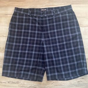 Kirkland Signature Dri Fit Plaid Mens Shorts Size 38